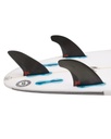 FCS II H4 MEDIUM SMOKE TRI RETAIL FINS