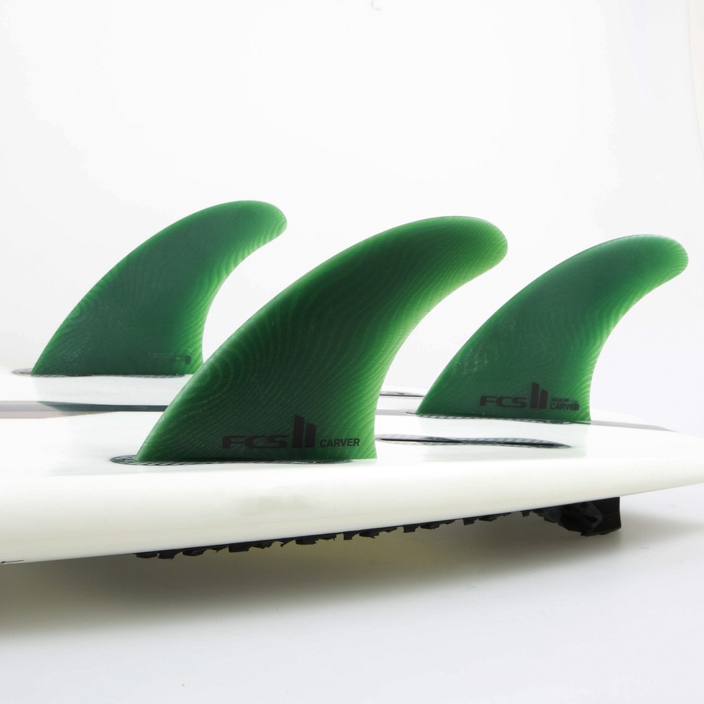 FCS II CARVER NEO GLASS MEDIUM SAGE TRI FINS