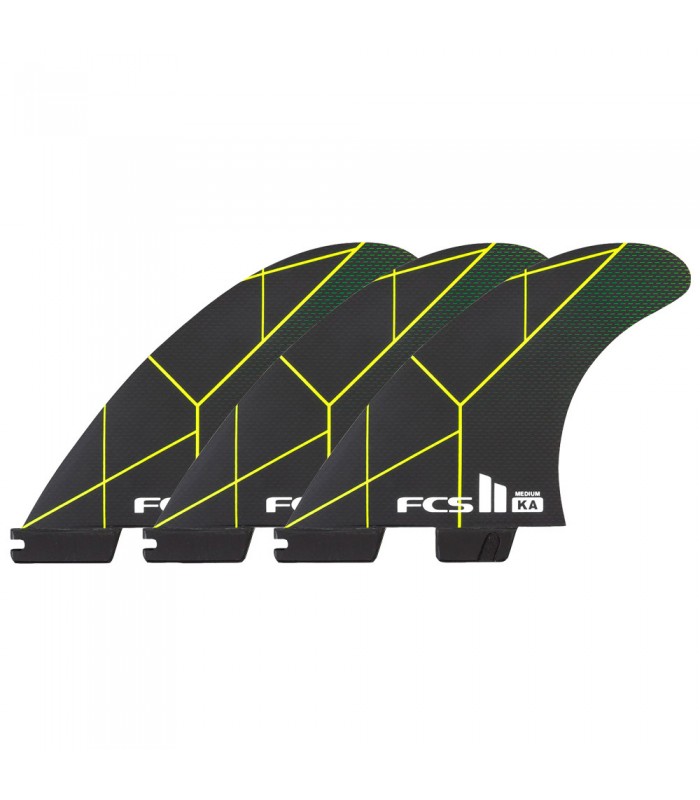 FCS II KA PC LARGE BLACK/ACID TRI RETAIL FINS