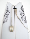 FCS 6' ALL ROUND ESSENTIAL LEASH WARM GREY/ICEBERG GREEN