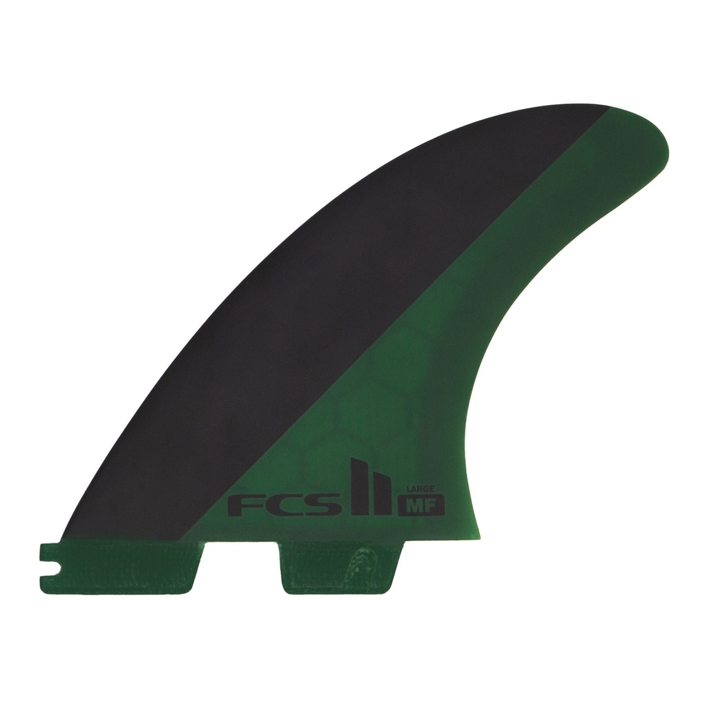 FCS II MF PC BLACK/OLIVE LARGE TRI RETAIL FINS