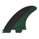 FCS II MF PC BLACK/OLIVE LARGE TRI RETAIL FINS