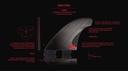 FCS II H4 MEDIUM SMOKE TRI RETAIL FINS
