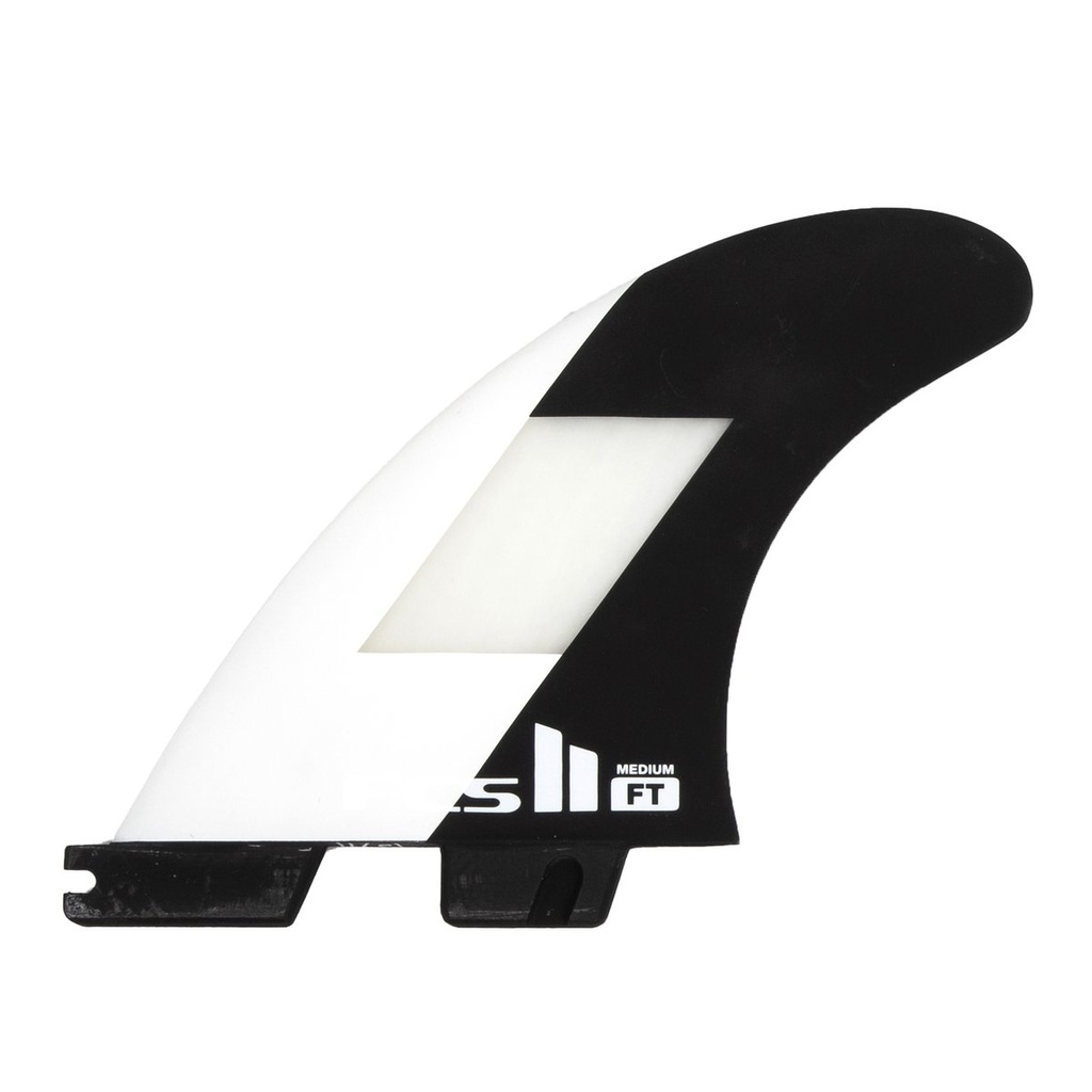 FCS II FT PC MEDIUM OFF WHITE/BLACK TRI RETAIL FINS