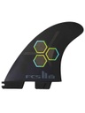 FCS II CI PC MEDIUM BLACK TRI RETAIL FINS