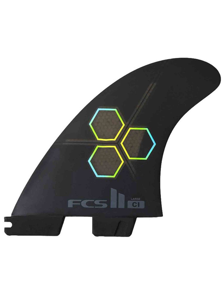 FCS II CI PC LARGE BLACK TRI RETAIL FINS