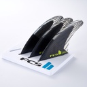 FCS II CARVER PC CARBON LARGE BLACK/ACID TRI RETAIL FINS