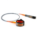 FCS 9' ALL ROUND ESSENTIAL LEASH CHARCOAL/BLOOD ORANGE