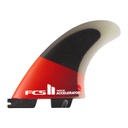 FCS II ACCELERATOR PC SMALL RED/BLACK TRI RETAIL FINS