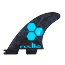 FCS II AM PC X-SMALL CYAN TRI RETAIL FINS