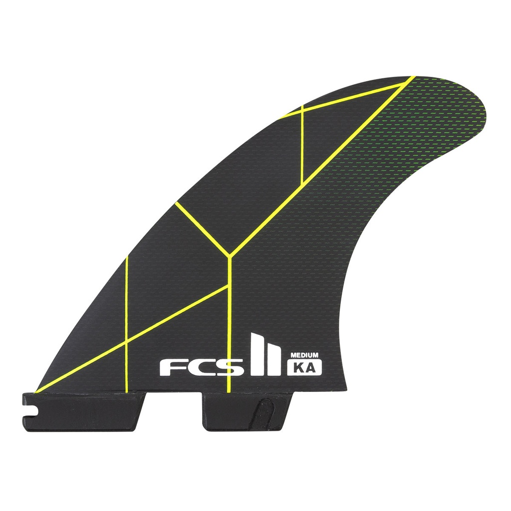 FCS II KA PC LARGE BLACK/ACID TRI RETAIL FINS