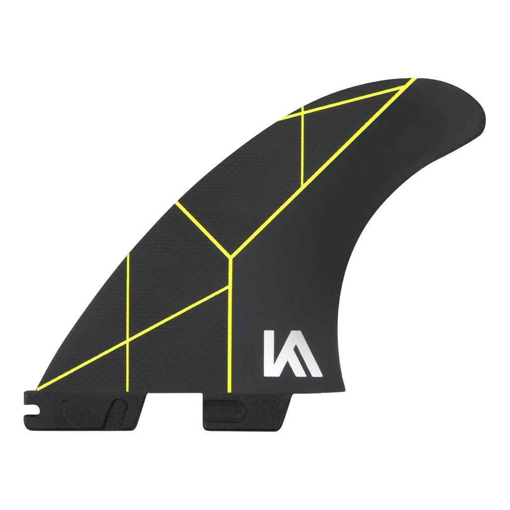 FCS II KA PC LARGE BLACK/ACID TRI RETAIL FINS