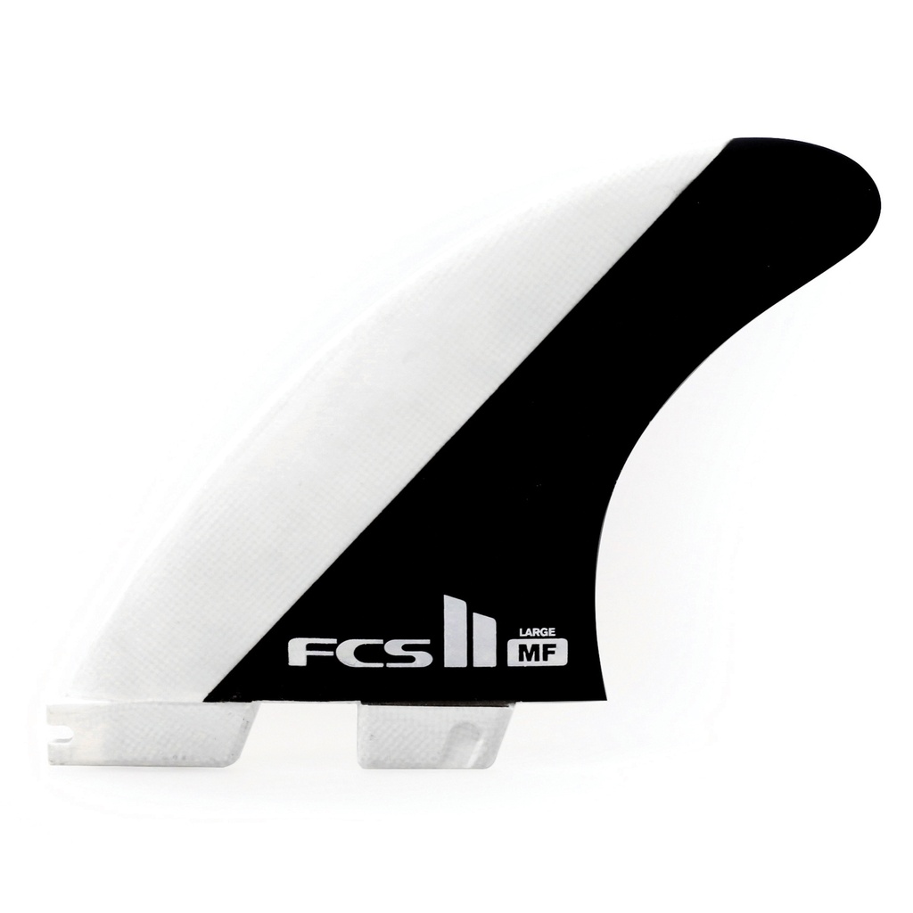 FCS II MF PC BLACK/WHITE GROM TRI RETAIL FINS