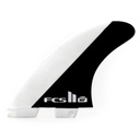 FCS II MF PC BLACK/WHITE GROM TRI RETAIL FINS