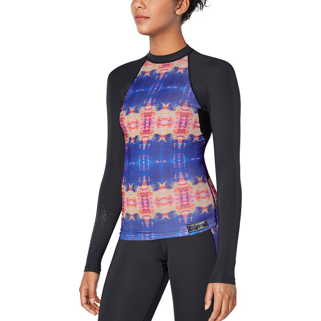 DAKINE LYCRA LS WOMEN'S FLOW PRINT SNUG FIT