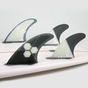 FCS II AM PC MEDIUM GREY TRI-QUAD RETAIL FINS