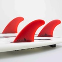 FCS II ACCELERATOR NEO GLASS LARGE RED TRI FINS