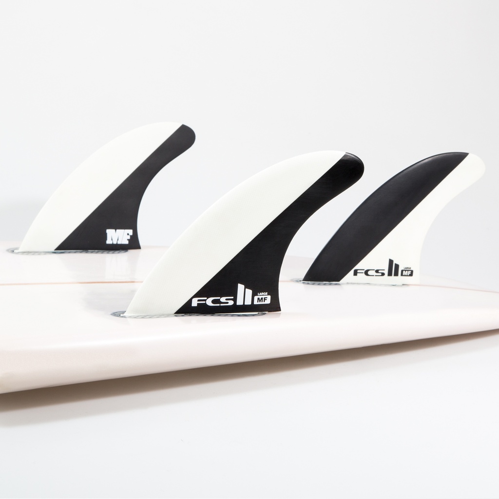 FCS II MF PC BLACK/WHITE GROM TRI RETAIL FINS
