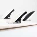 FCS II MF PC BLACK/WHITE GROM TRI RETAIL FINS