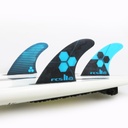FCS II AM PC X-SMALL CYAN TRI RETAIL FINS