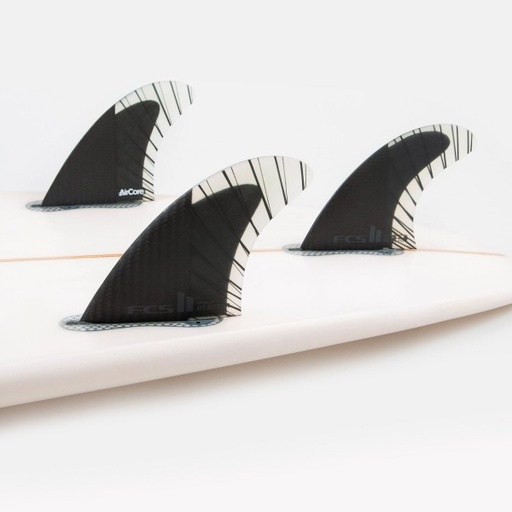 [FREA-CC03-MD-TS-R] FCS II REACTOR PC CARBON MEDIUM BLACK/CHARCOAL TRI RETAIL FINS