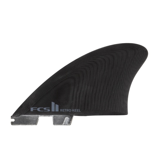 [FRKX-PG03-XL-SS-R] FCS II RETRO KEEL PG BLACK TWIN RETAIL FINS