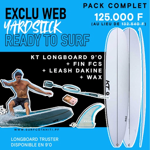 LONGBOARD PACK - KT YARDSTICK 9'0''-62.6L