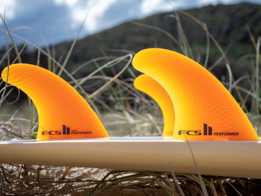 [FPER-NG05-LG-TS-R] FCS II PERFORMER NEO GLASS LARGE MANGO TRI RETAIL FINS