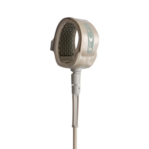 [EARA-WGI-06F] FCS 6' ALL ROUND ESSENTIAL LEASH WARM GREY/ICEBERG GREEN