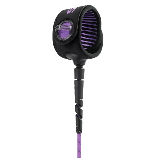 [FHAA-PPB-06F] FCS FREEDOM HELIX 6’ ALL ROUND LEASH PURPLE/BLACK